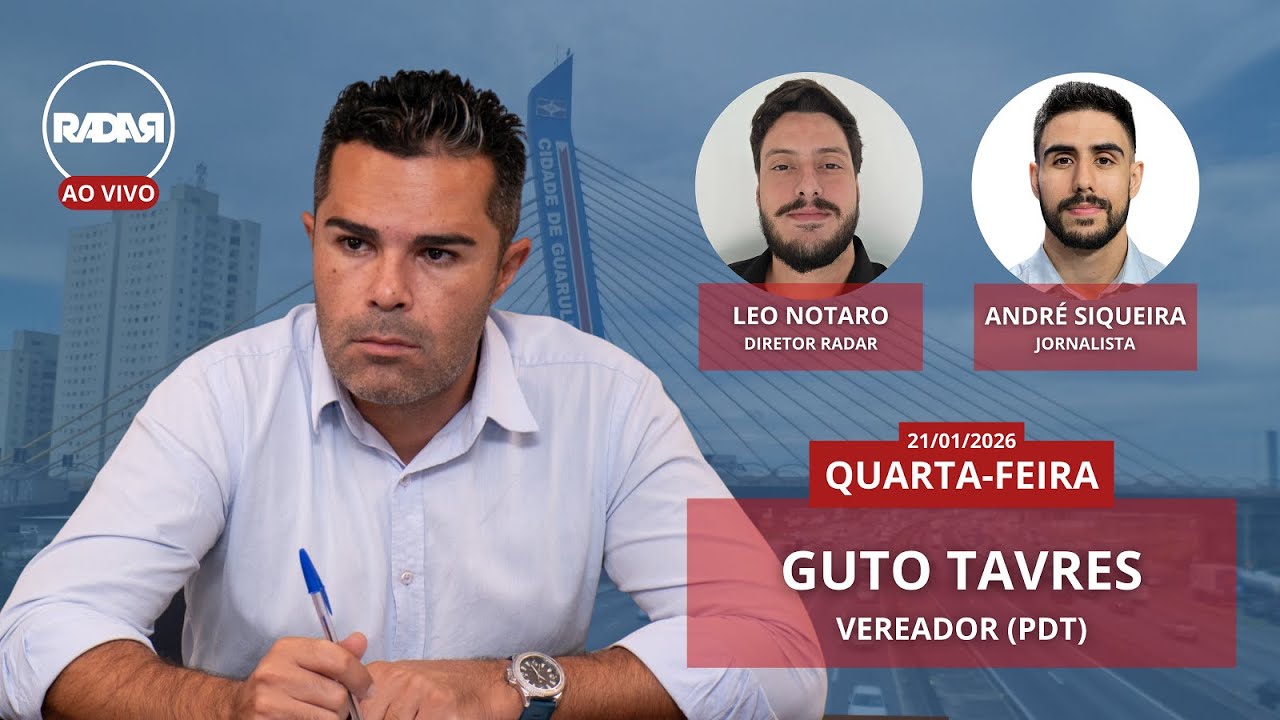🔴 Radar de Notícias entrevista Guto Tavares | 21-01-2025