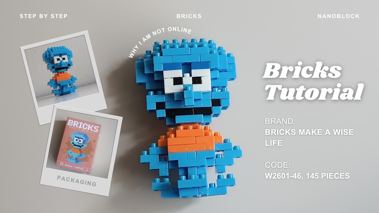 How to Build Squidward (SpongeBob) Building Blocks | Bricks Make a Wise Life M3046 Tutorial