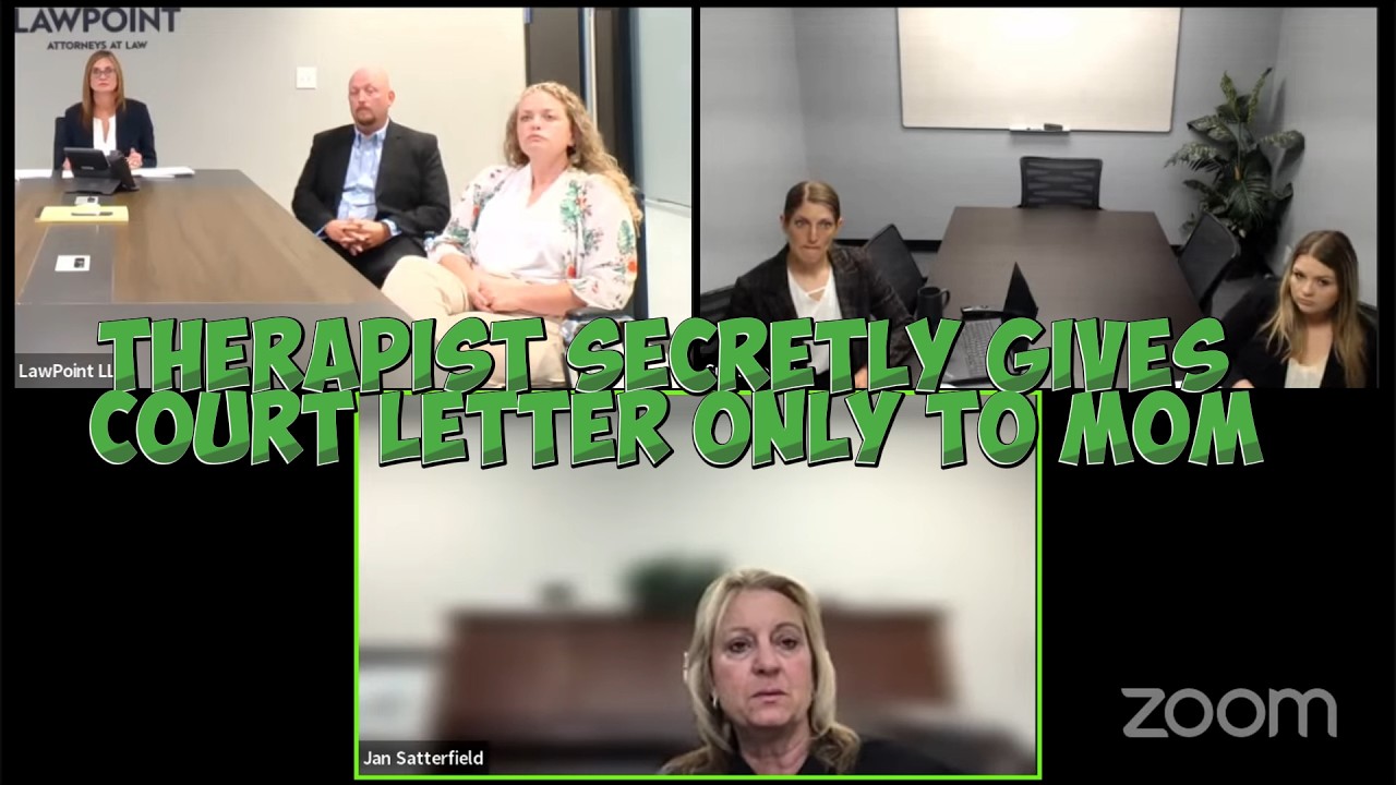 Therapist CAUGHT Sending Court Letter ONLY to Mom &mdash; Bypasses Dad Completely!