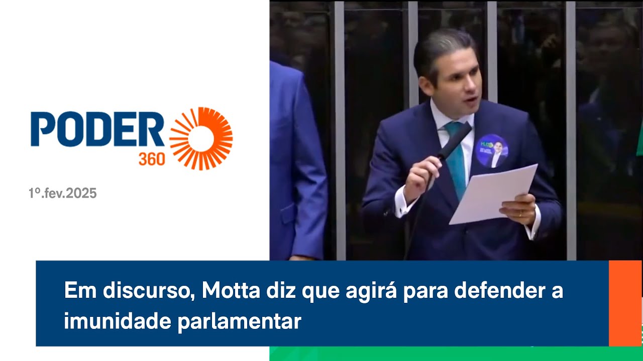 Em discurso, Motta diz que agirá para defender a imunidade parlamentar