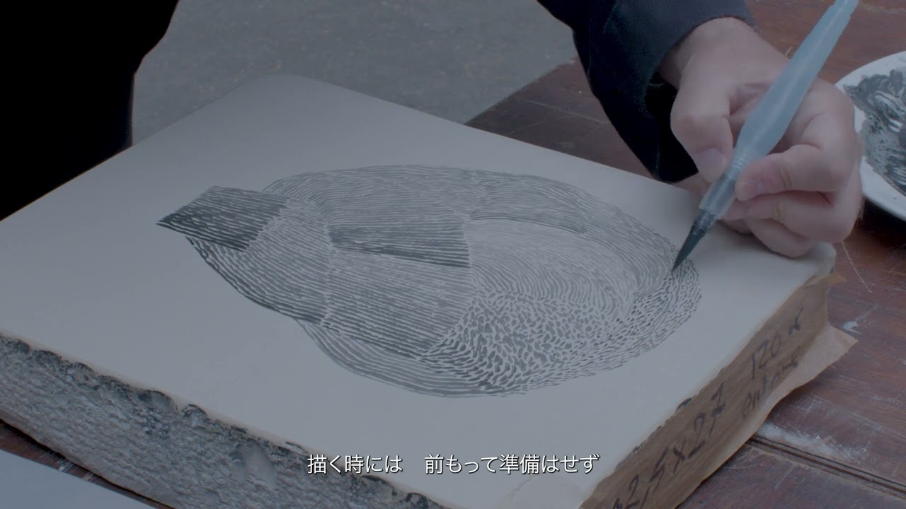 『ロナン・ブルレック / リトグラフ展』制作風景、インタビュー。©Alexandre Humbert