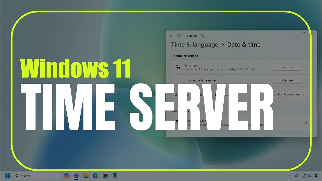 Windows 11: смена сервера времени (и зачем)