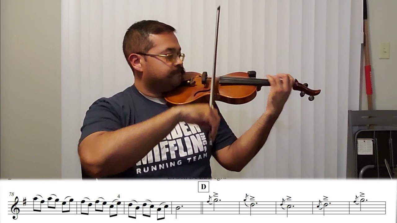 La Negra - 1st Violin - Moderate Practice track