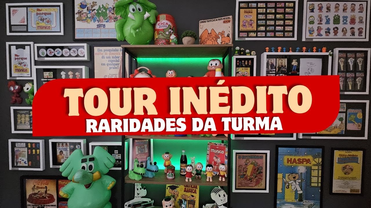 Tour COMPLETO Pela Minha COLEÇÃO da TURMA DA MÔNICA | Homenagem aos 90 anos de Mauricio de Sousa