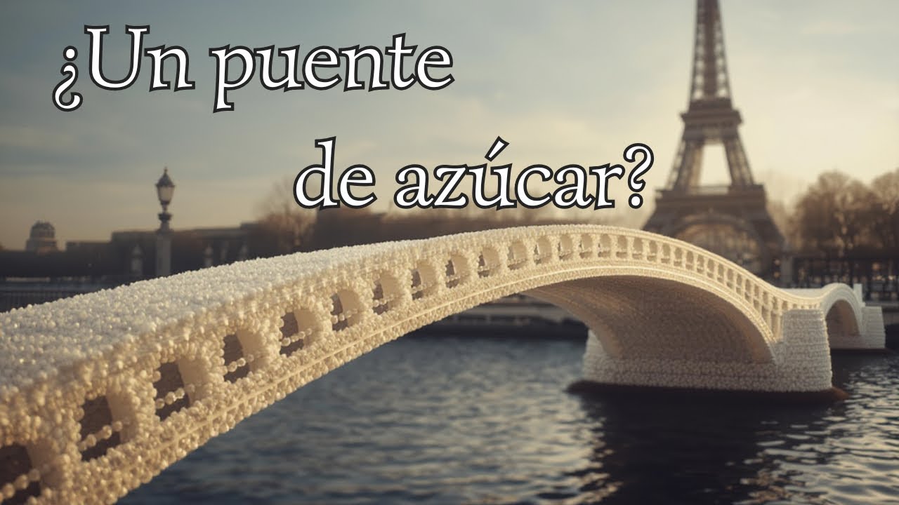 EL PUENTE QUE SE CONSTRUYÓ CON AZÚCAR - El puente de caramelo de la Exposición de París, 1900.