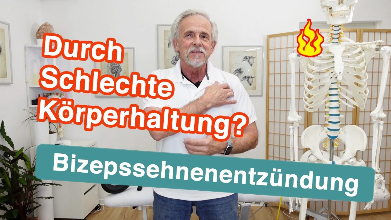 Bizepssehnenentzündung: ⚡ Durch schlechte Körperhaltung? - Übungen und Tipps