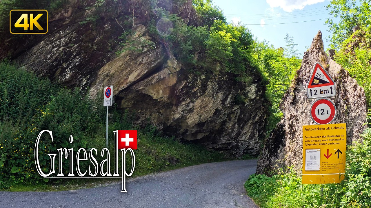 Driving the Steep, Narrow, and Winding Road from Griesalp to Interlaken, Swiss Alps 🇨🇭 Switzerland