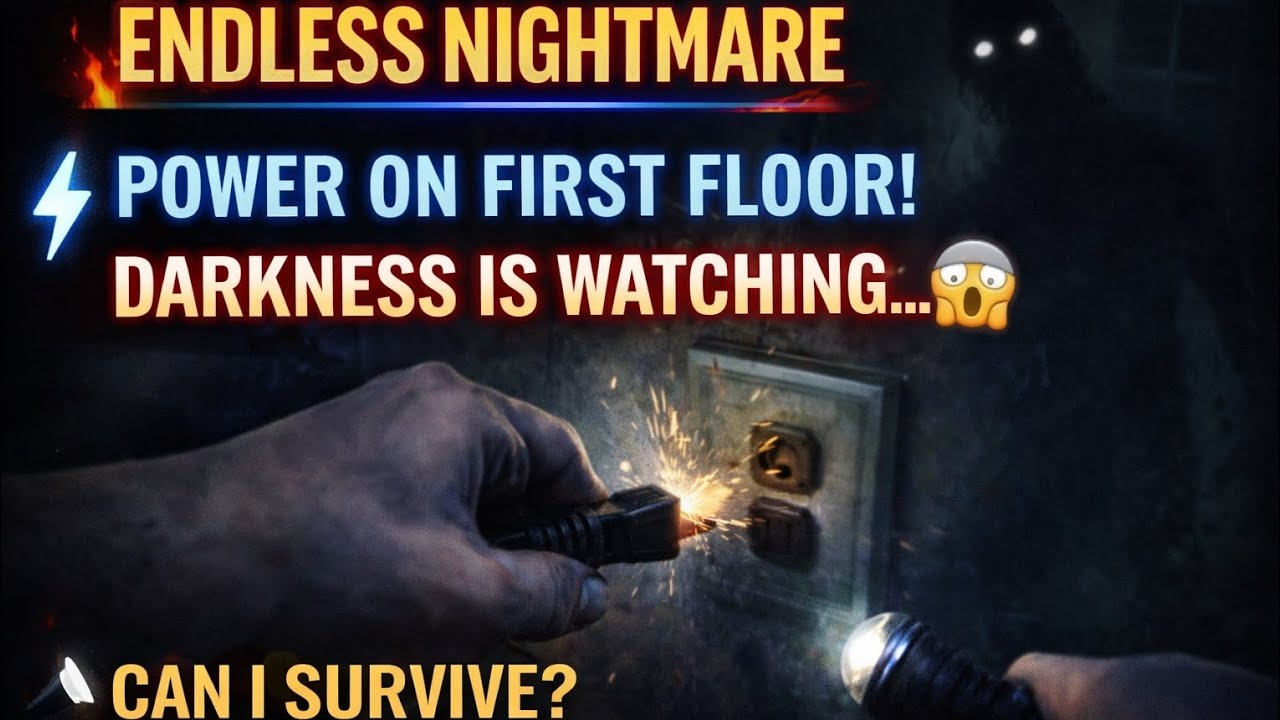 Endless Nightmare – Powering the First Floor… but something is watching me in the dark 😱
