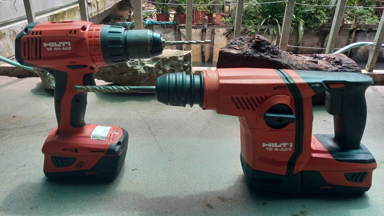 test máy hilti te6 a22 và khoan 3 cn sf 6h a22.
