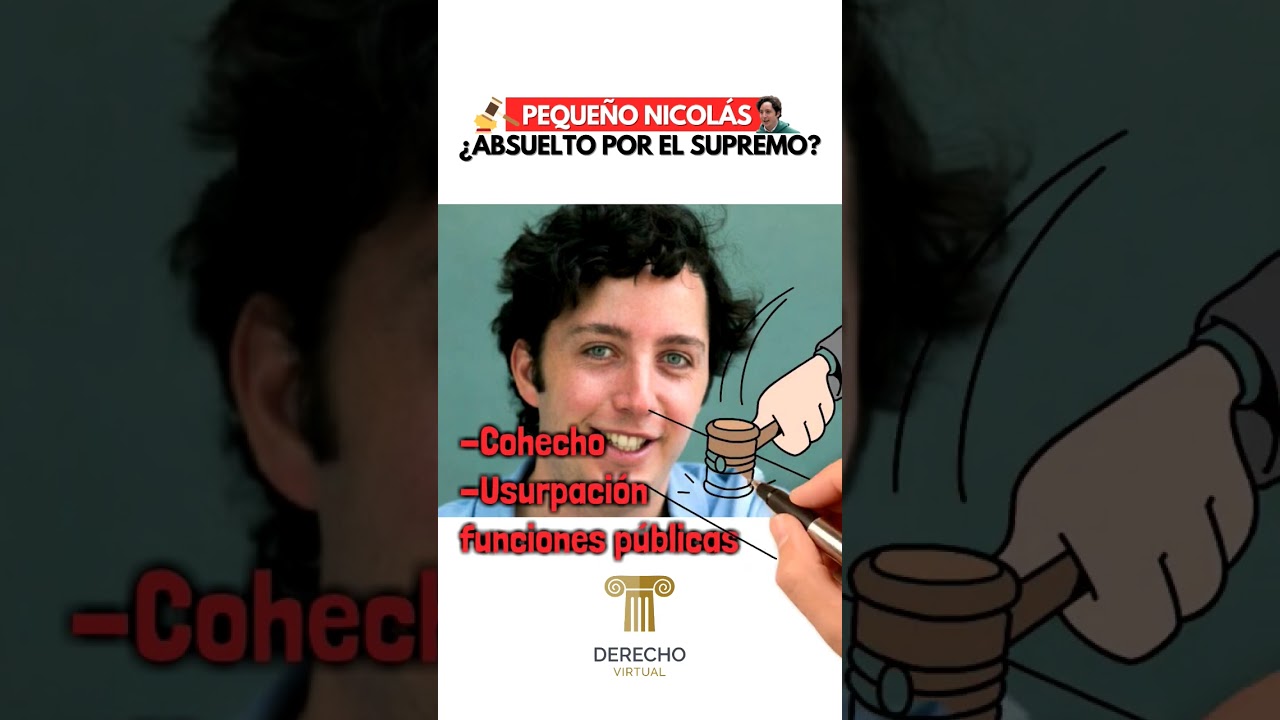 PEQUEÑO NICOLÁS ¿ABSUELTO POR EL SUPREMO? #nicolas #pequeñonicolas #españa #viral #derecho #noticias