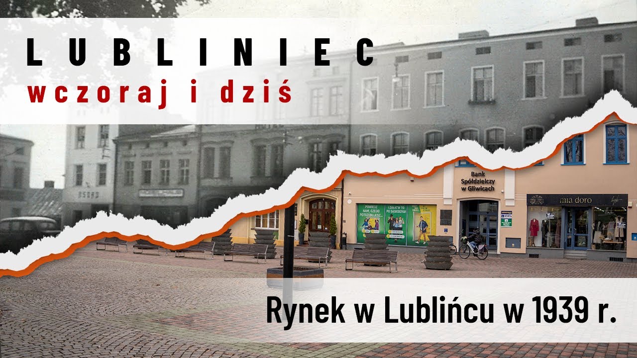 Rynek w Lublińcu w 1939 r. - Lubliniec wczoraj i dziś - Powiat Lubliniecki