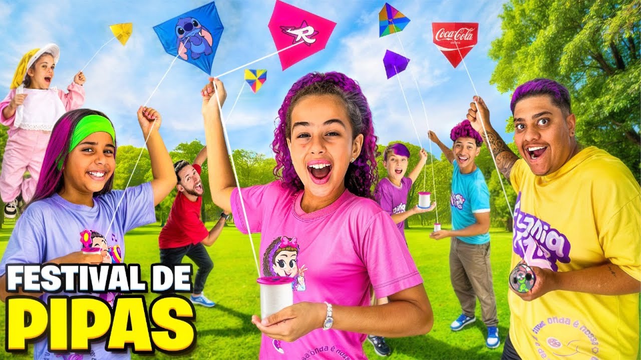 MAIOR FESTIVAL DE PIPA COM A TURMA DA SOPHIA - MINI PIPA VS PIPA MÉDIA VS PIPA GIGANTE