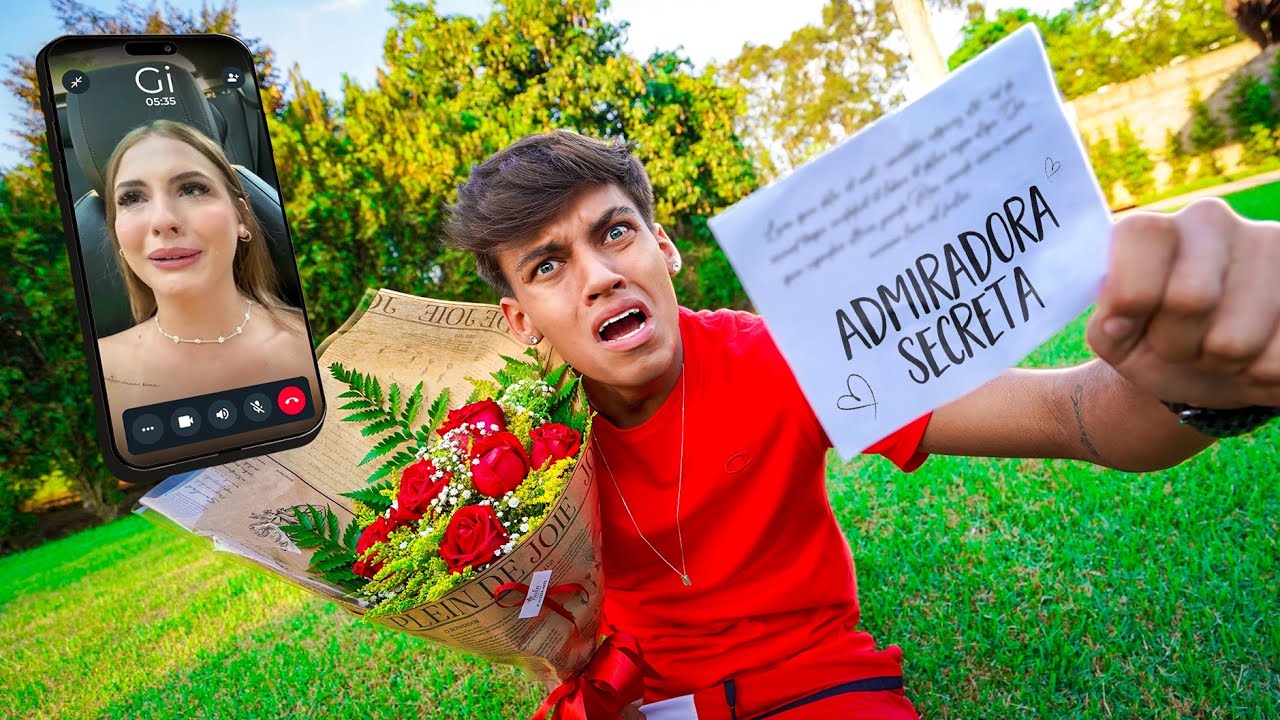 🚨RECEBI FLORES DE UMA ADMIRADORA SECRETA😱!! *A Gi Surtou*