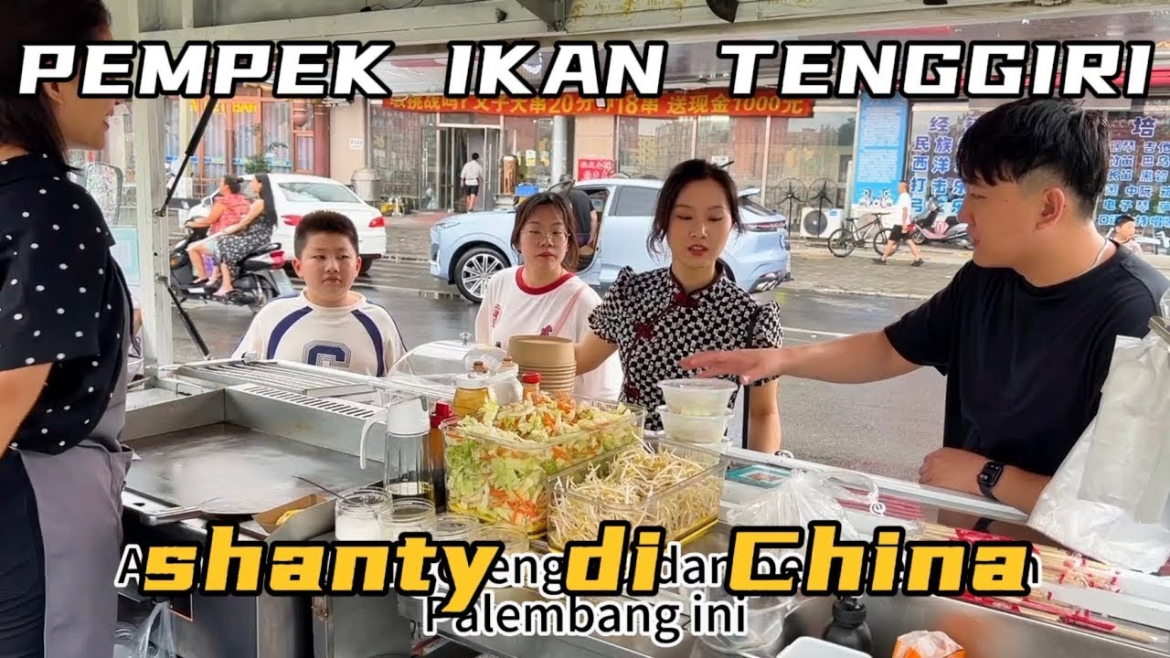 JUAL PEMPEK IKAN TENGGIRI KHAS PALEMBANG DI CHINA,ALHAMDULILLAH MEREKA SUKA WALAU PERTAMA KALI MAKAN