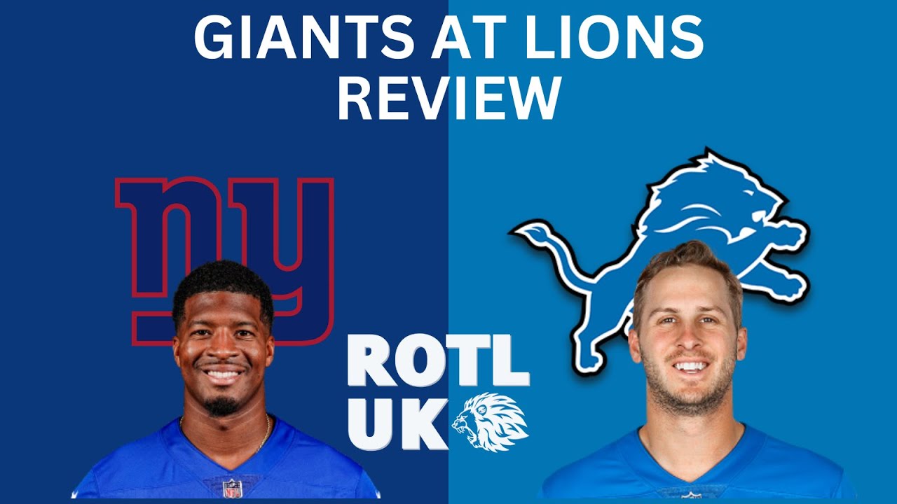 New York Giants at Detroit Lions Recap | NFL 2025 Week 12