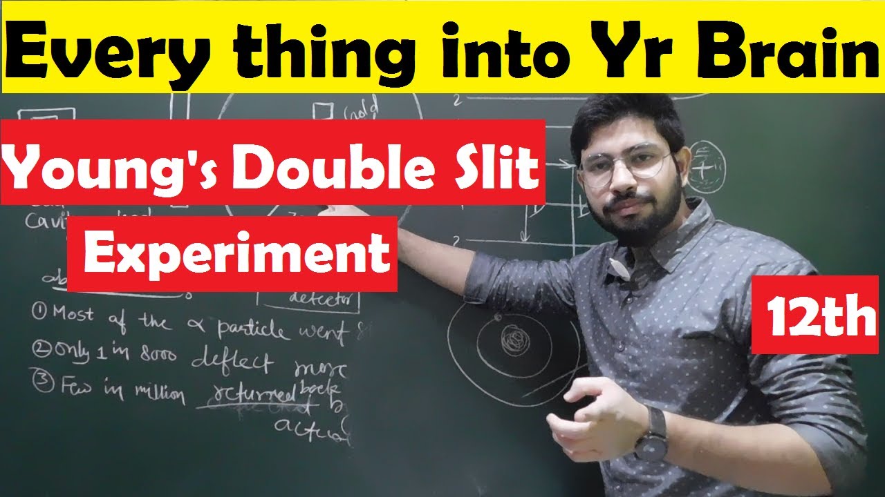 Young's double slit experiment Concept & derivation || Interference of light || class 12th physics