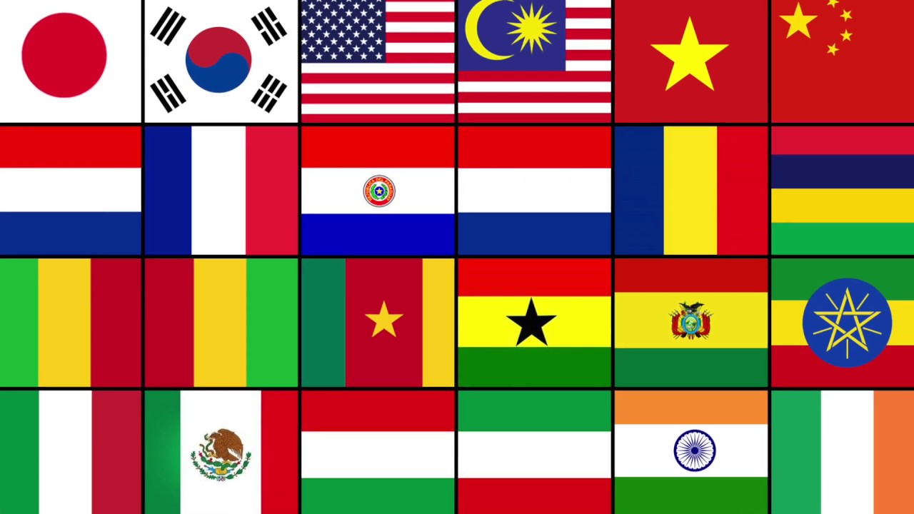 USA Korea Japan India Italy 28 Flags are changed amazingly - CLAY ART TV