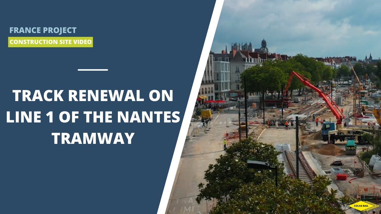 Track renewal on line 1 of the Nantes tramway (STEN)