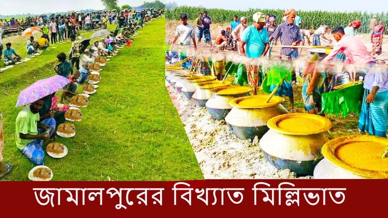 জামালপুরের বিখ্যাত মিল্লি ভাত | সিরাজগঞ্জের সবচেয়ে বড় মজলিস | Traditional Food Millivat