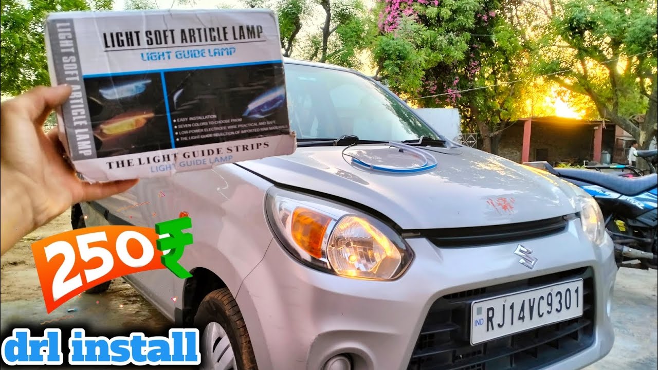 Led drl install | alto 800 drl light installation under Rs 250 💵 🤩 | alto 800 drl light