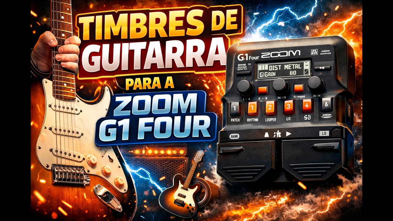 Professional guitar tones for Zoom G1 Four | Timbres profissionais para Zoom G1 Four