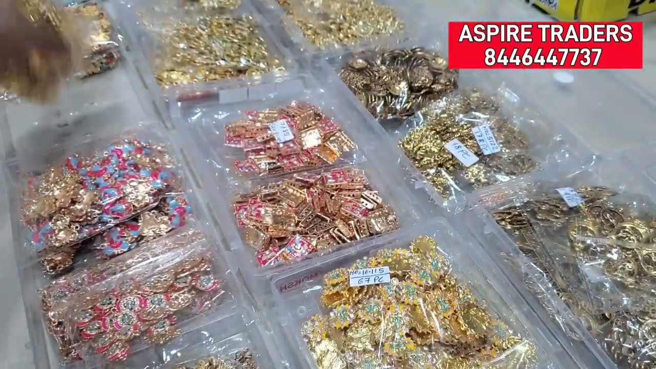 All types of rakhi making raw material available in wholesale.