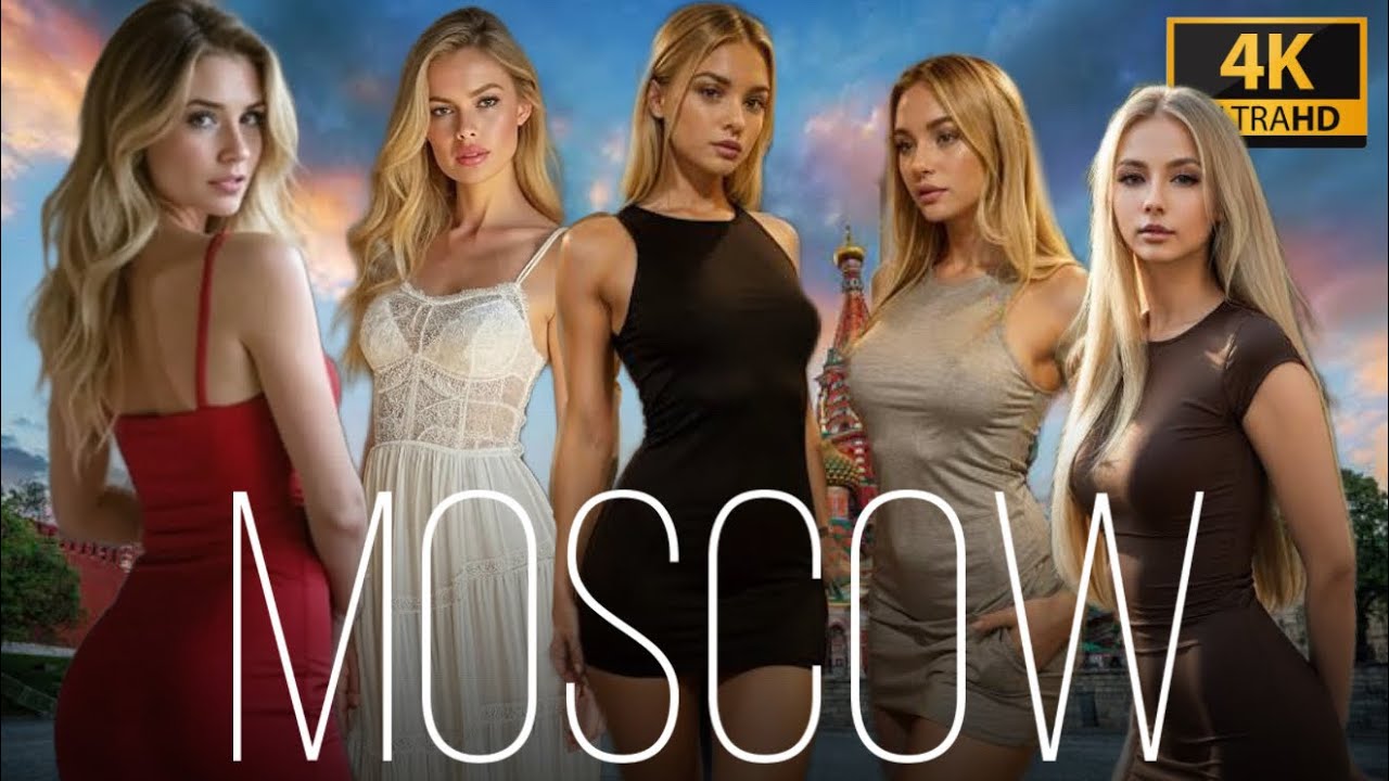 🔥🇷🇺Moscow Nightlife 4K | Beautiful Girls & City Walk
