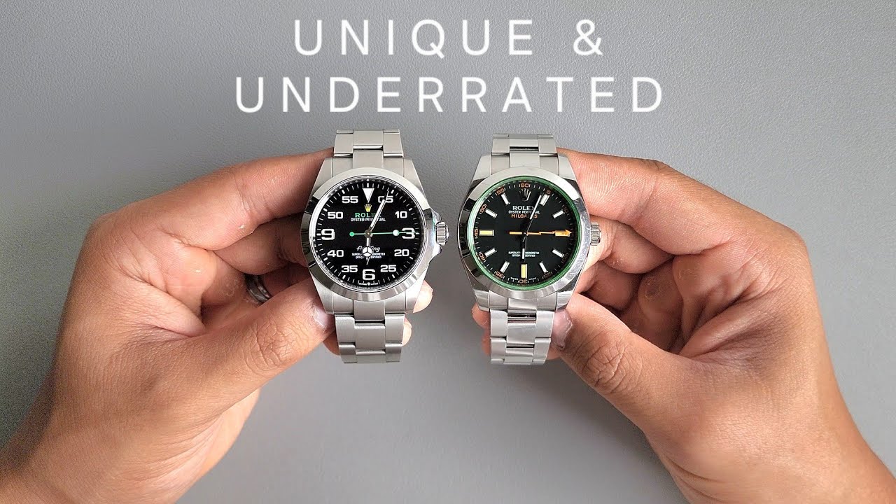 Сравнение Rolex Air-King и Rolex Milgauss: модели 126900 и 116400GV.