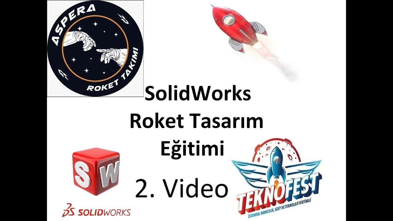 Teknofest Roket Yarışması - SolidWorks Eğitimi 2-Kurtarma Sistemi, Teknik Resim, Patlatılmış Görüntü