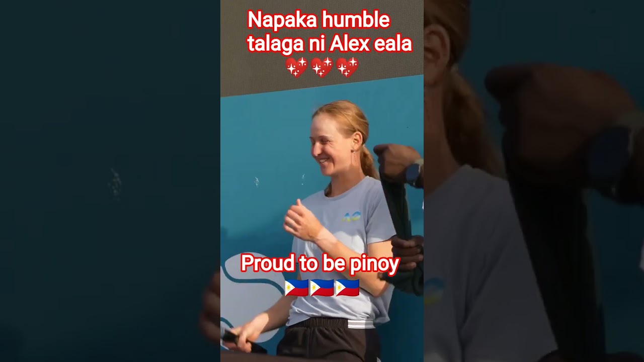 napasaya ni Alex eala ang mga fans nya napaka saya nila congrats in advance Alex eala 