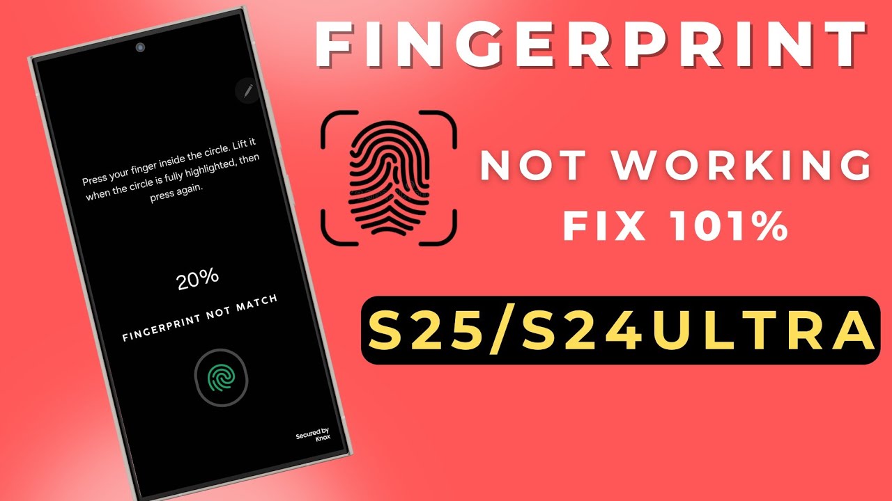 Samsung S24 ultra fingerprint sensor not working with screen protector hindi