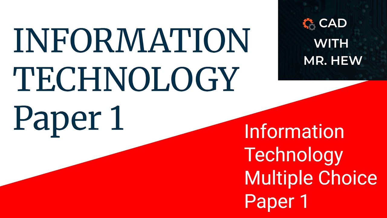 Information Technology CSEC Multiple Choice IT Paper 1 preview it
