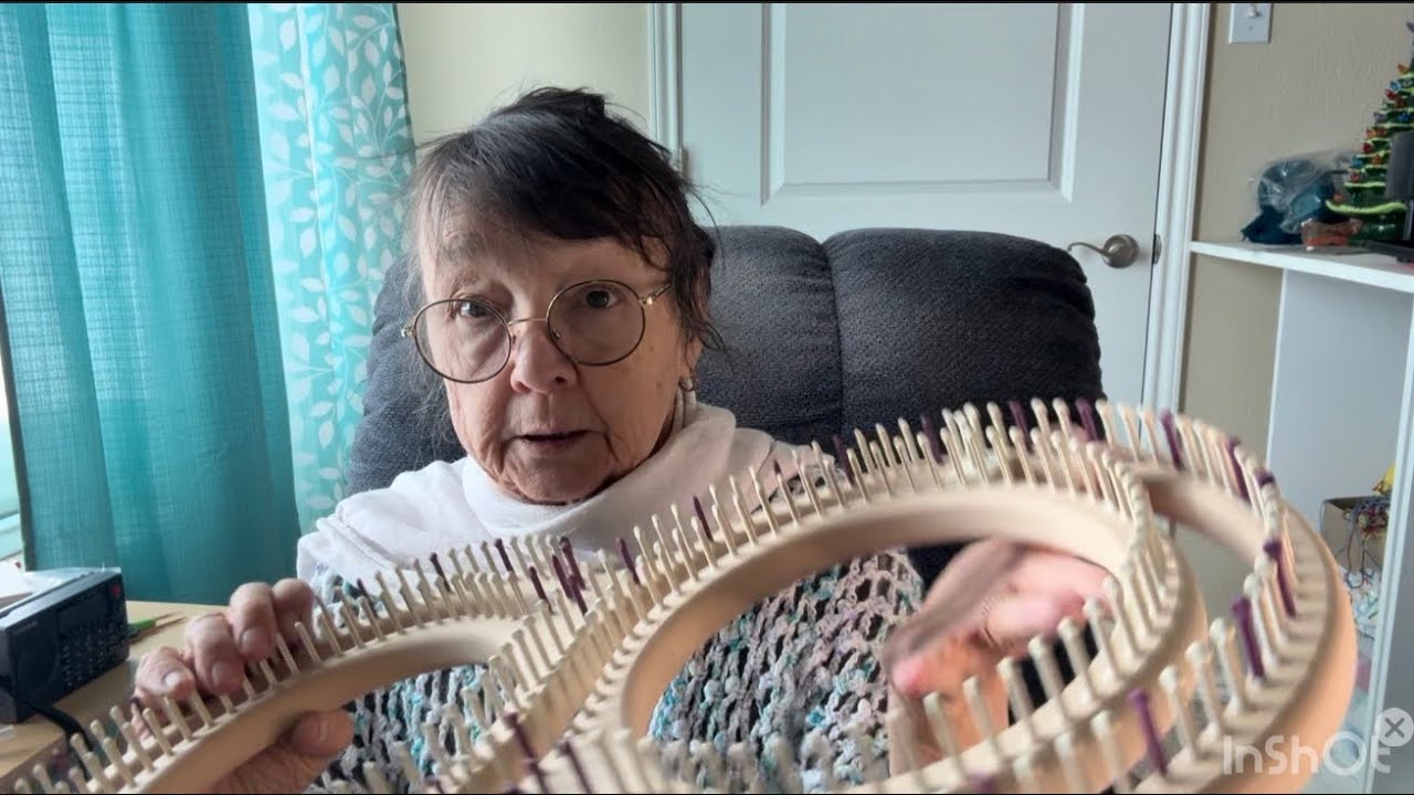 New CinDwood knitting loom!  Yes….dabbling in loom knitting on this winters day❄️.