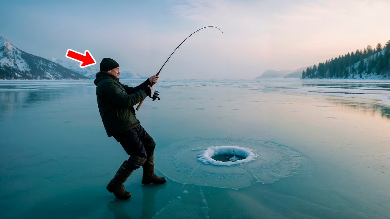 Fisherman Was Ice Fishing, but What He Pulled Out Made Him Cry Instantly…