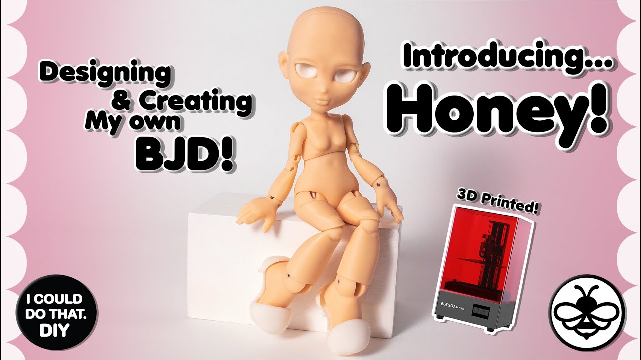 🐝🍯 INTRODUCING.. HONEY!!! 🍯🐝 DESIGNING & CREATING MY OWN BJD!! 3D PRINTED!!!