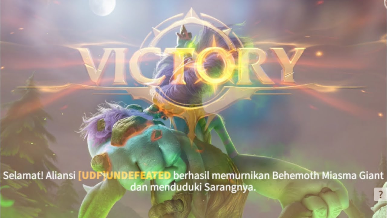 Call of Dragons - Pertempuran pertama melawan Miasma Giant UDF vs Raksasa berlumut 
