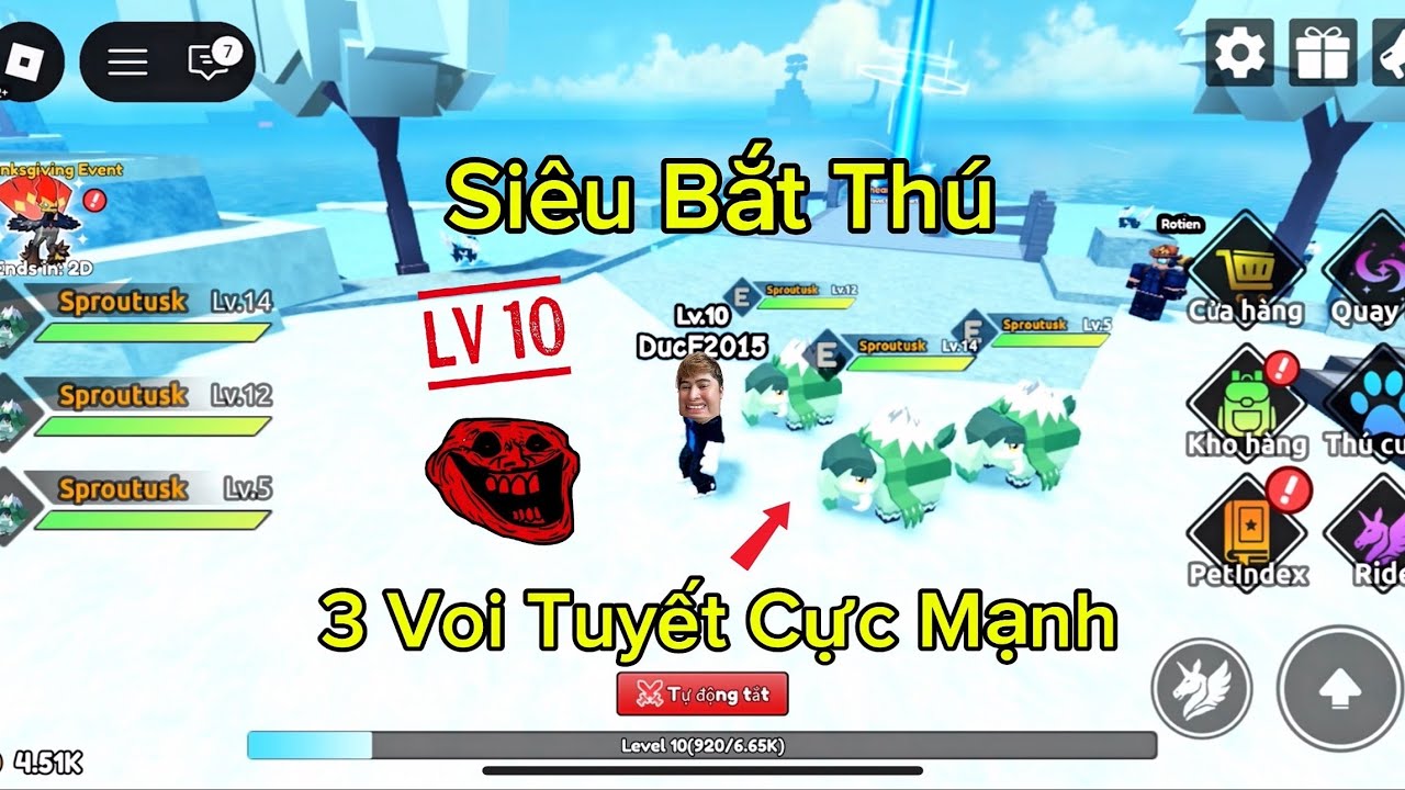 Hướng Dẫn Bắt Pet Cực Khó Nhanh Lẹ Nhất Có Thể Trong Game Bắt Một Con Quái Vật | Roblox