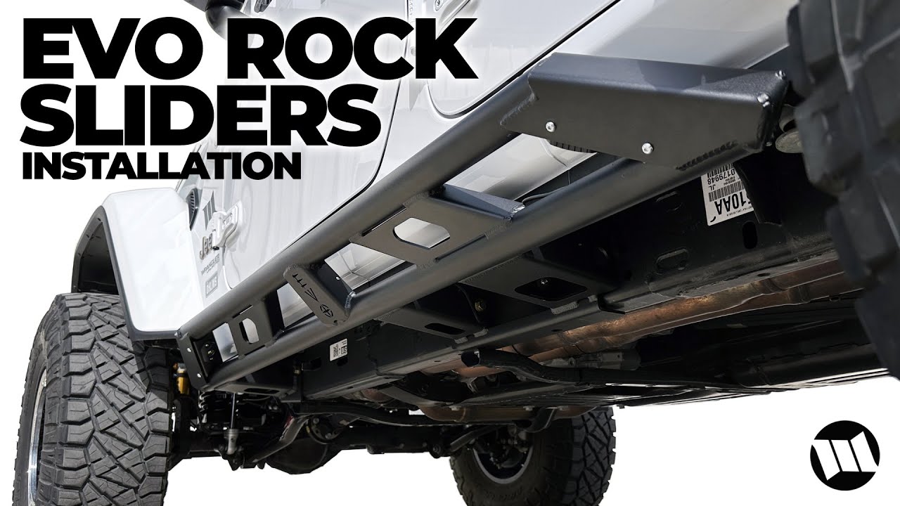 EVO Frame Mounted Rock Sliders for a Jeep JL Wrangler Unlimited How to Install