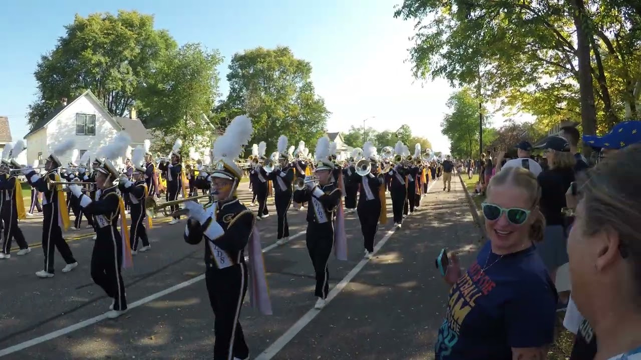 UWEC Blugold Marching Band - 100th anniversary homecoming parade performance Oct 4th 2025