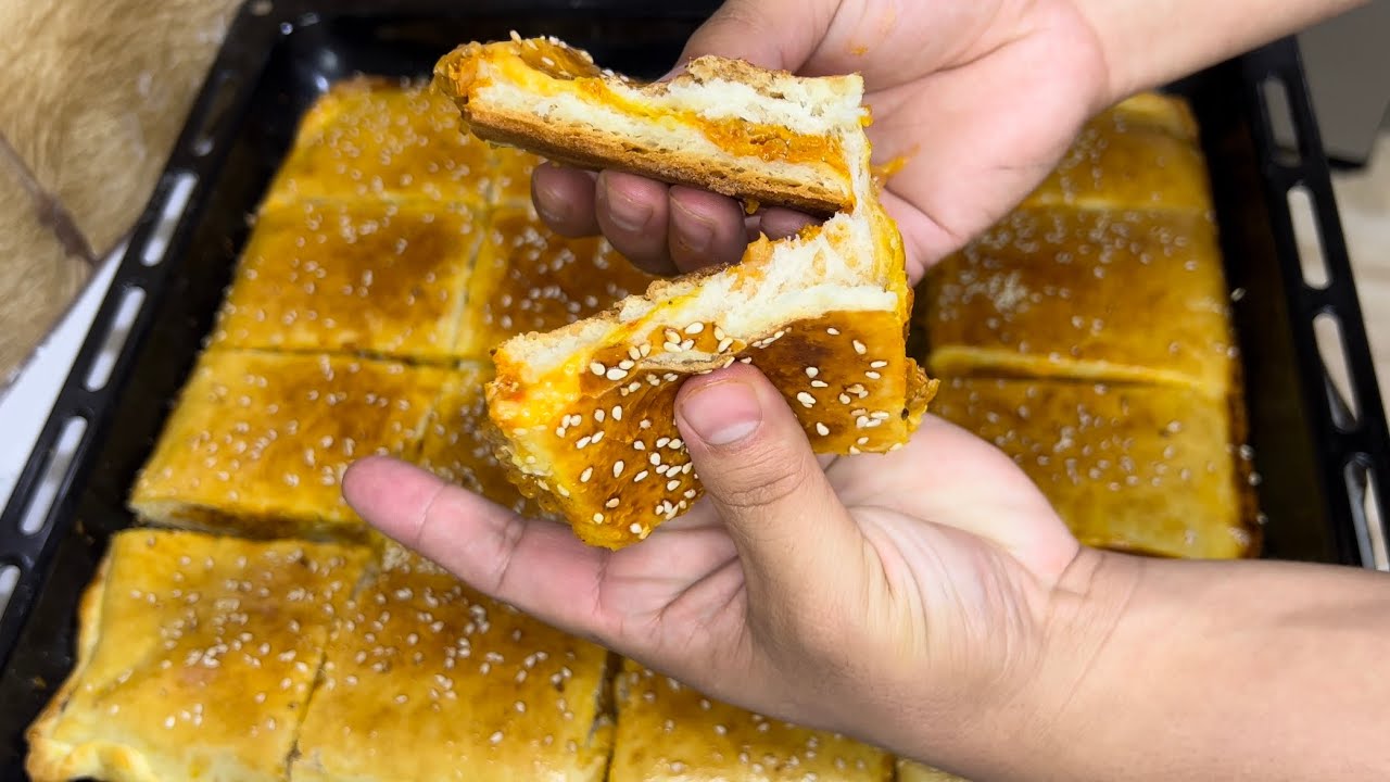 راح تولي مدمنة عليها😋فطيرة بلا لحم ولا دجاج بعجينة إقتصادية وحشوة سهلة ولذيذة من اروع ماجربت