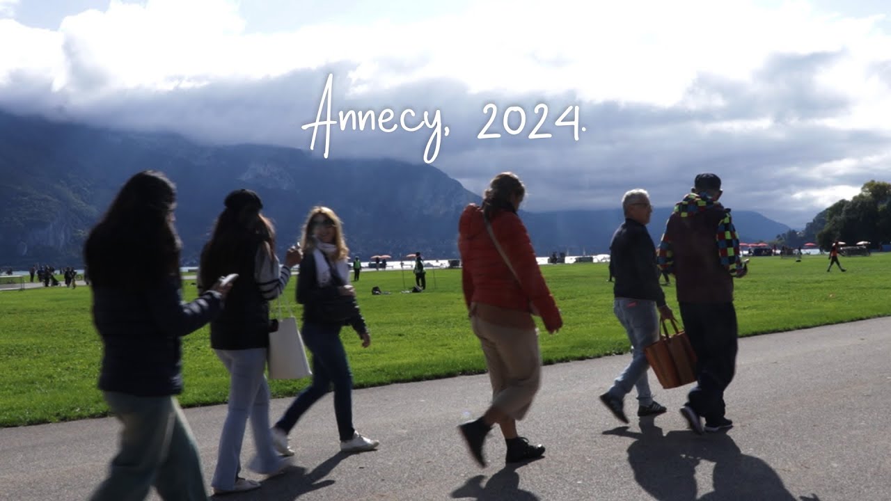 Annecy | FR 2024 | Beautiful walk around the lake surrounded by big mountains