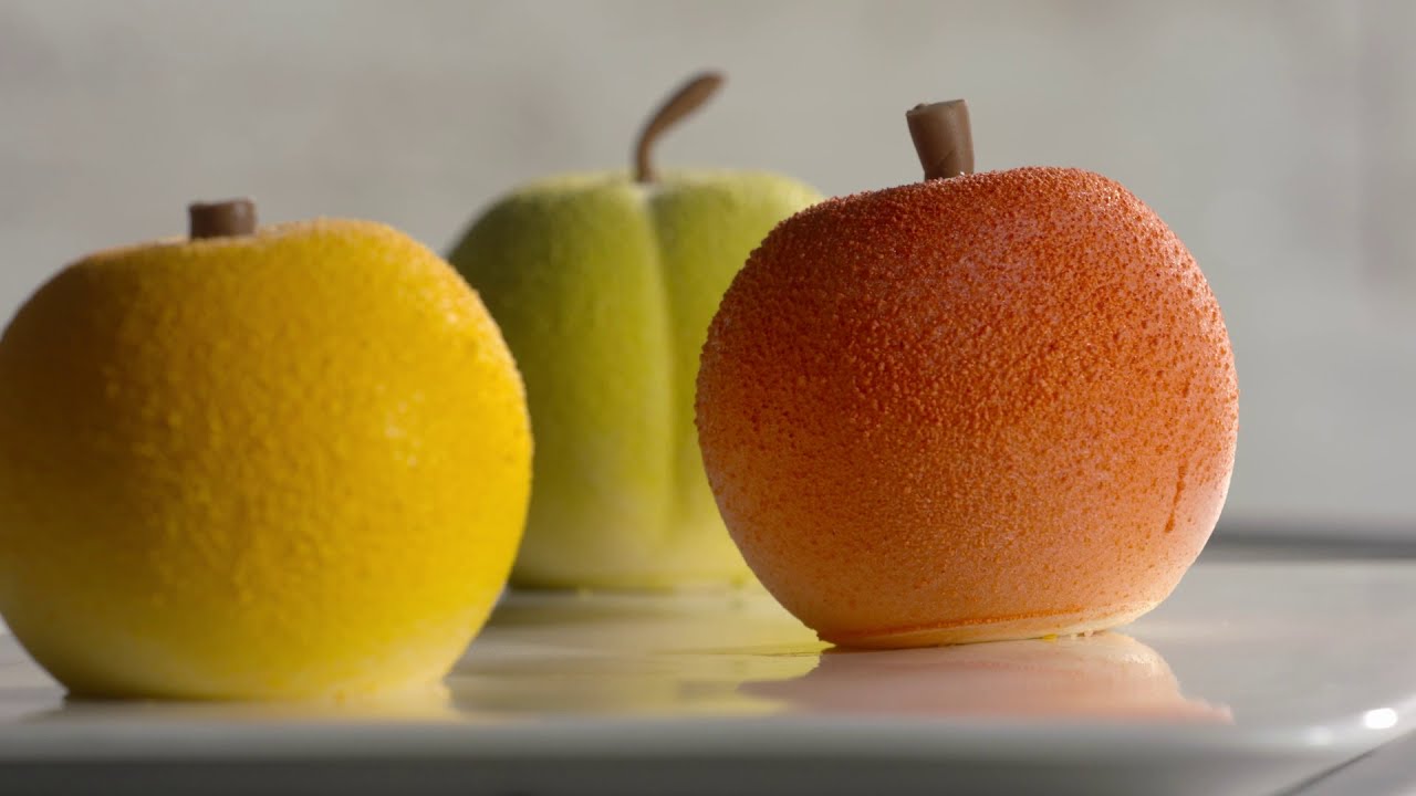 Moule silicone 3D 6 mini gâteaux pommes Silikomart (ref 511137)