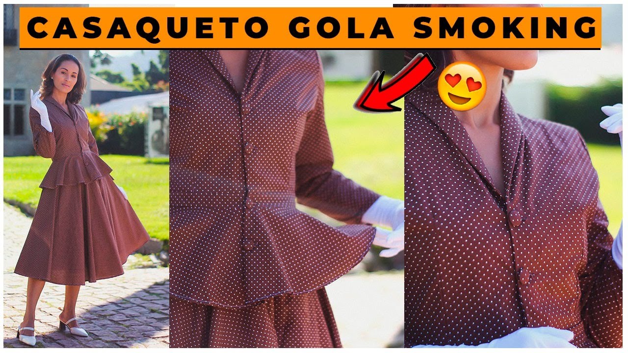 COSTURA Casaqueto Gola Smoking / xale | Aula 4 AO VIVO | Dayse Costa