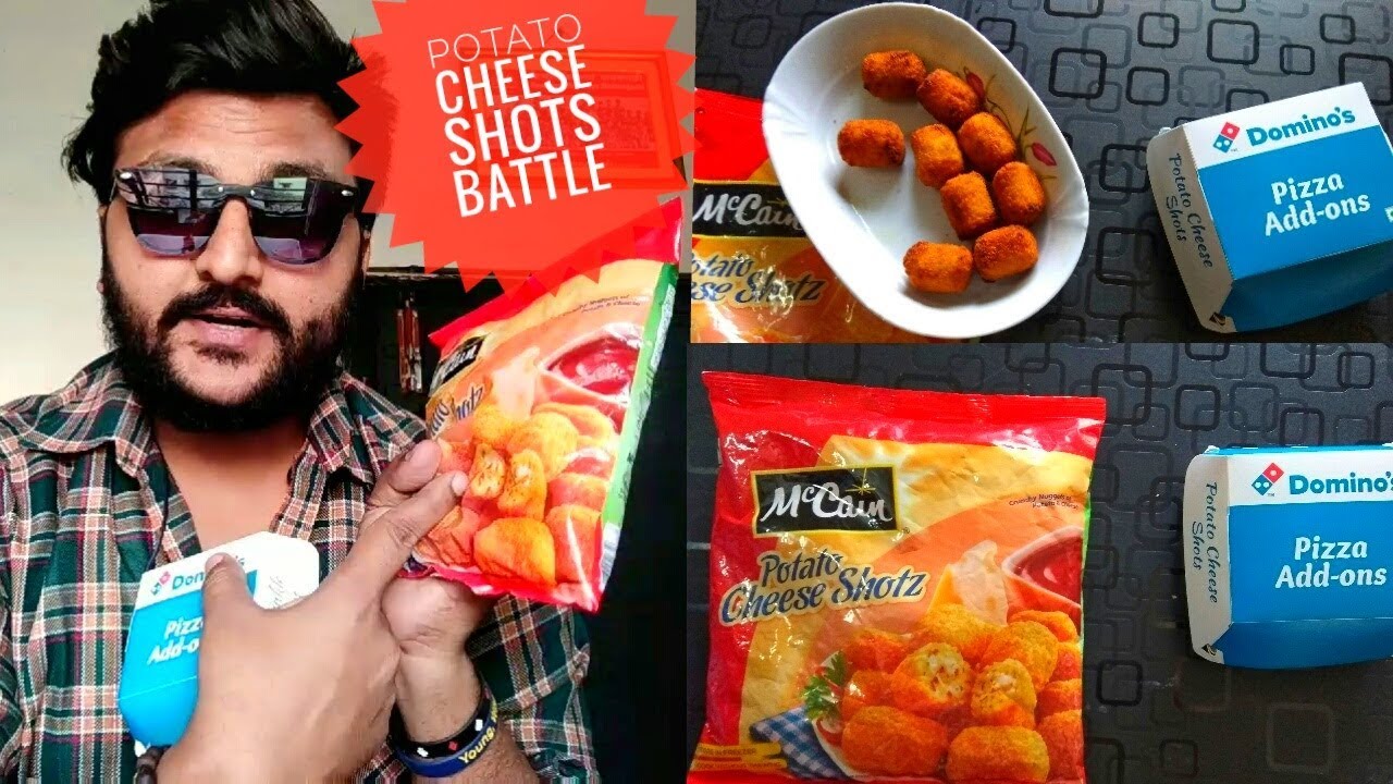 Domino's Potato Cheese VS McCain Potato cheese Shotz 🔥|| Potato Cheese Shots Battle 🔥||