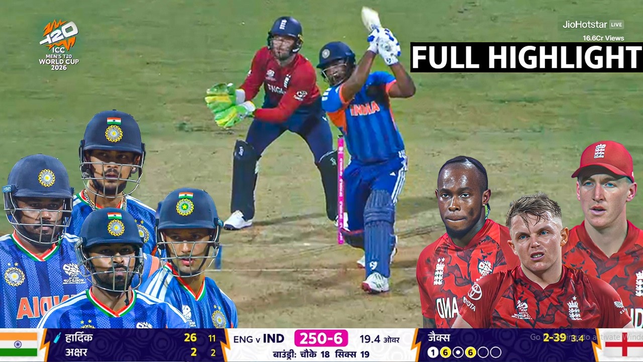 IND vs ENG T20 WC Semifinal 2026 Full Highlights | India vs England T20 WC Full Highlights