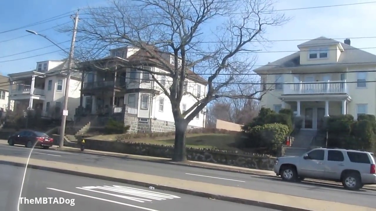TheMBTADog: MBTA Bus 34E Ride - FOREST HILLS to EAST WALPOLE LOOP via DEDHAM MALL [NABI CNG 2054]