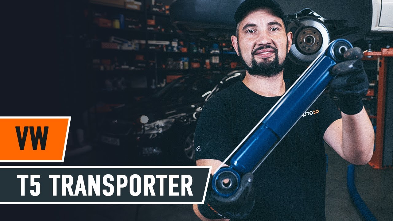 Comment remplacer un amortisseur arrière sur VW T5 TRANSPORTER Van [TUTORIEL AUTODOC]