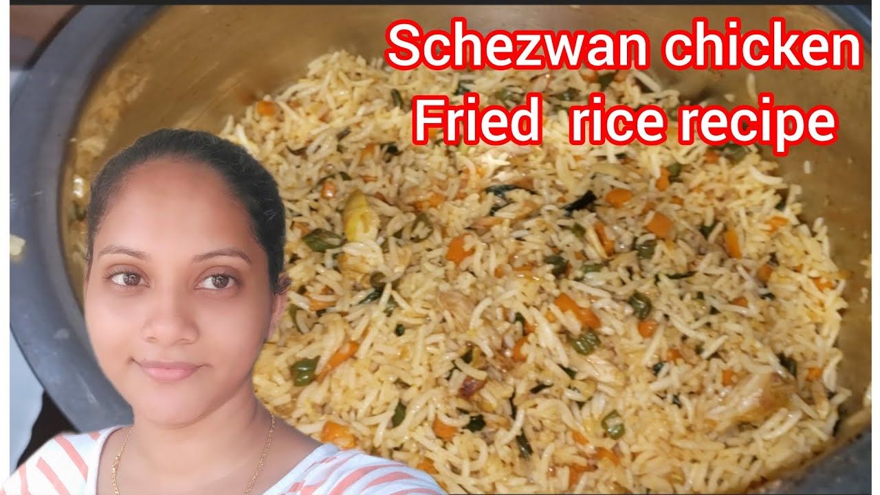 Schezwan chicken fried rice recipe/requested recipe by my YouTube family/Goan youtuber konkani vlog