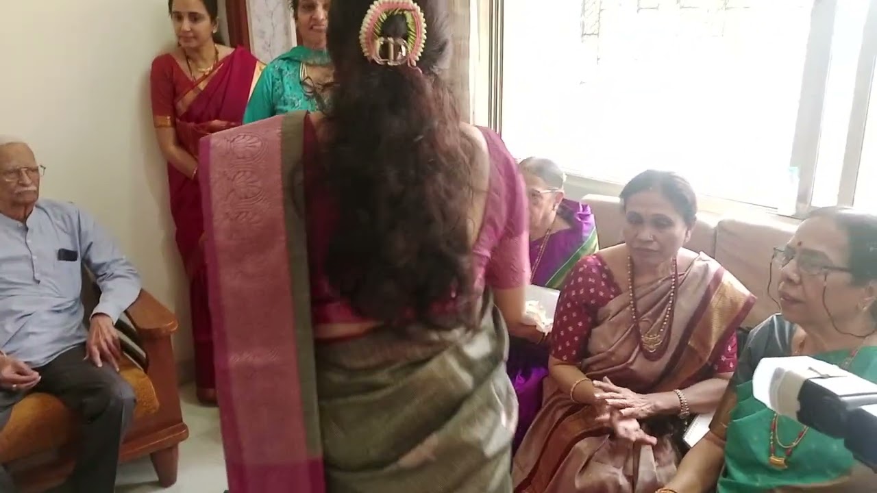 Sangeeta akka offering vonti gifts in Sudesh bhavaji's shanti puja on Jan 26 2026