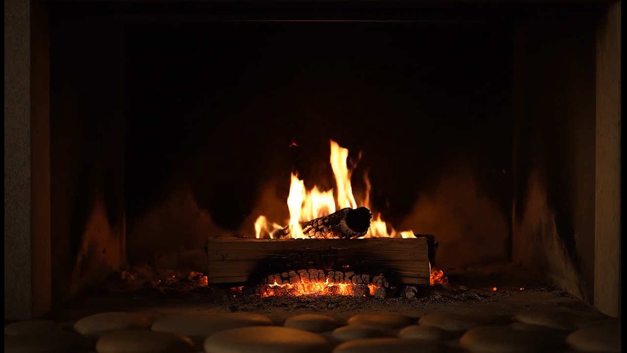 Perfectly Still Fireplace 🔥 | Gentle Fire Sounds for Sleep, Study & Relax